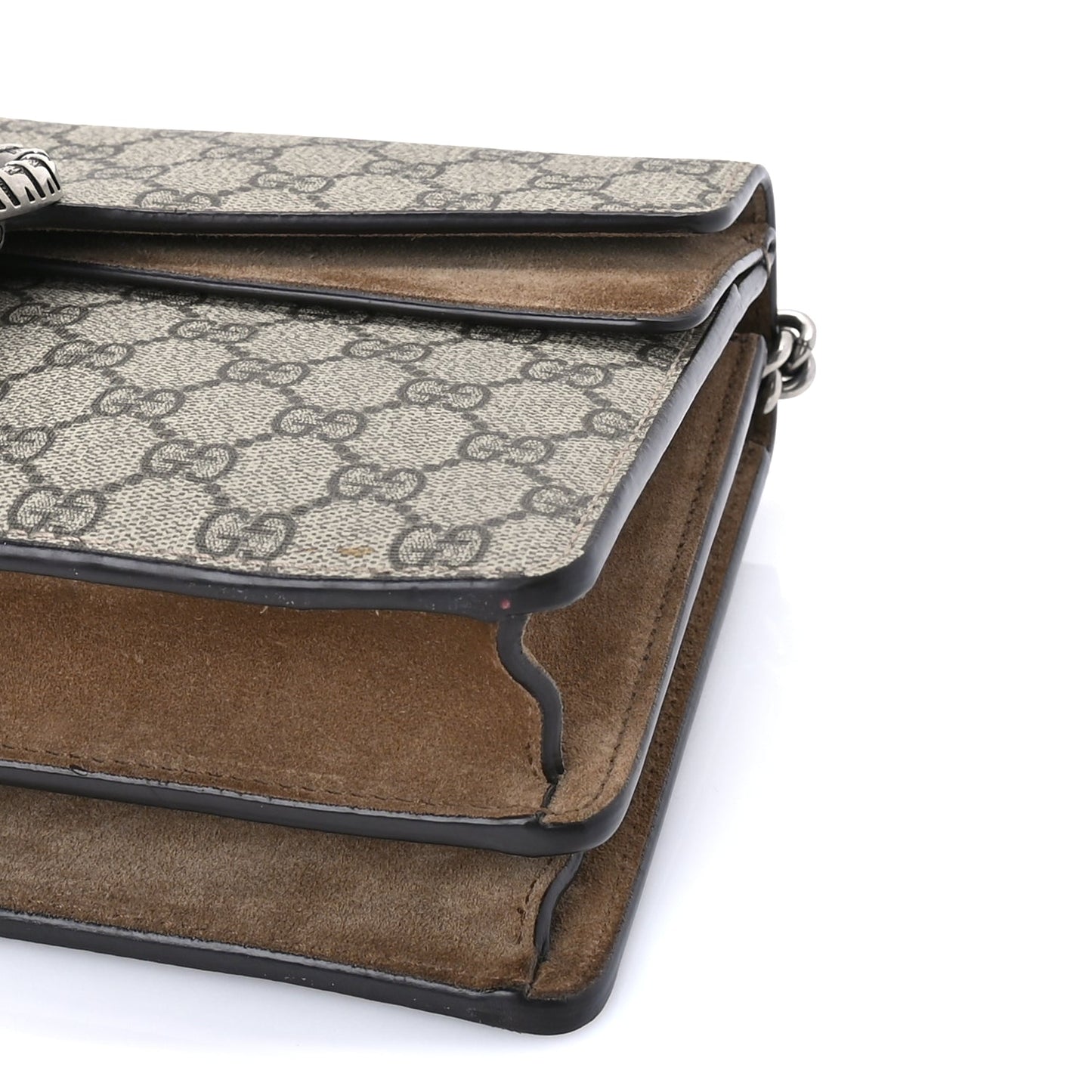 Gucci GG Supreme Monogram Small Dionysus Shoulder Bag  Taupe
