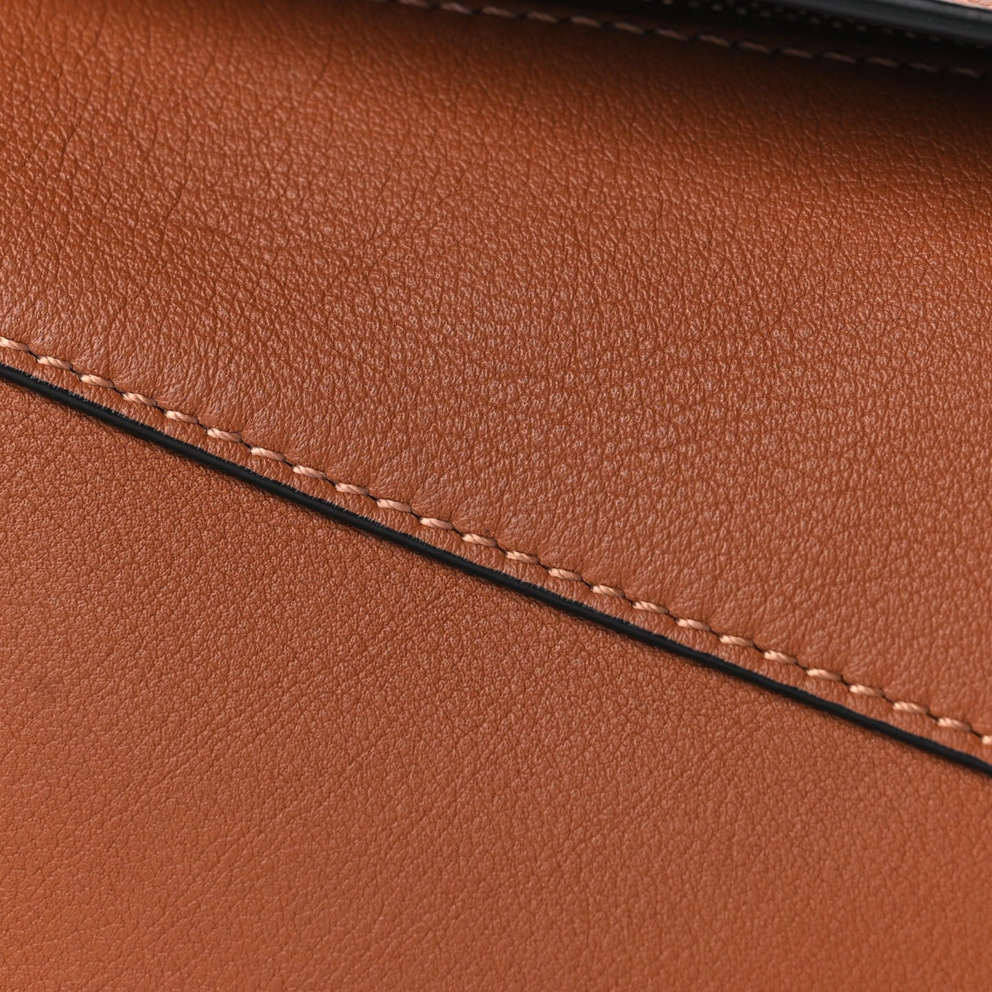 Loewe Calfskin Mini Puzzle Edge Bag Tan