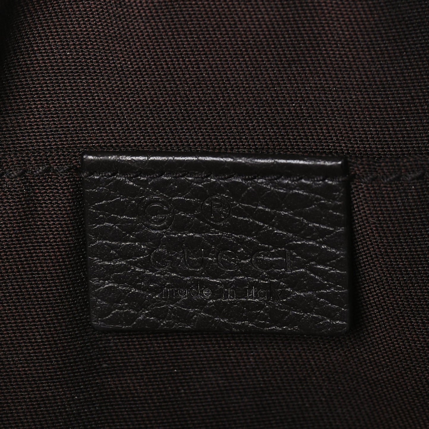 Gucci Monogram Belt Bag Dark Brown