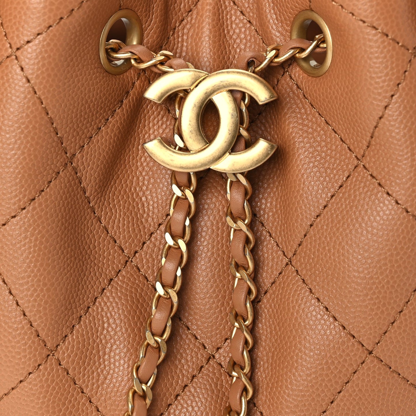 Chanel Caviar Quilted Small Chanel 25 Handbag Brown