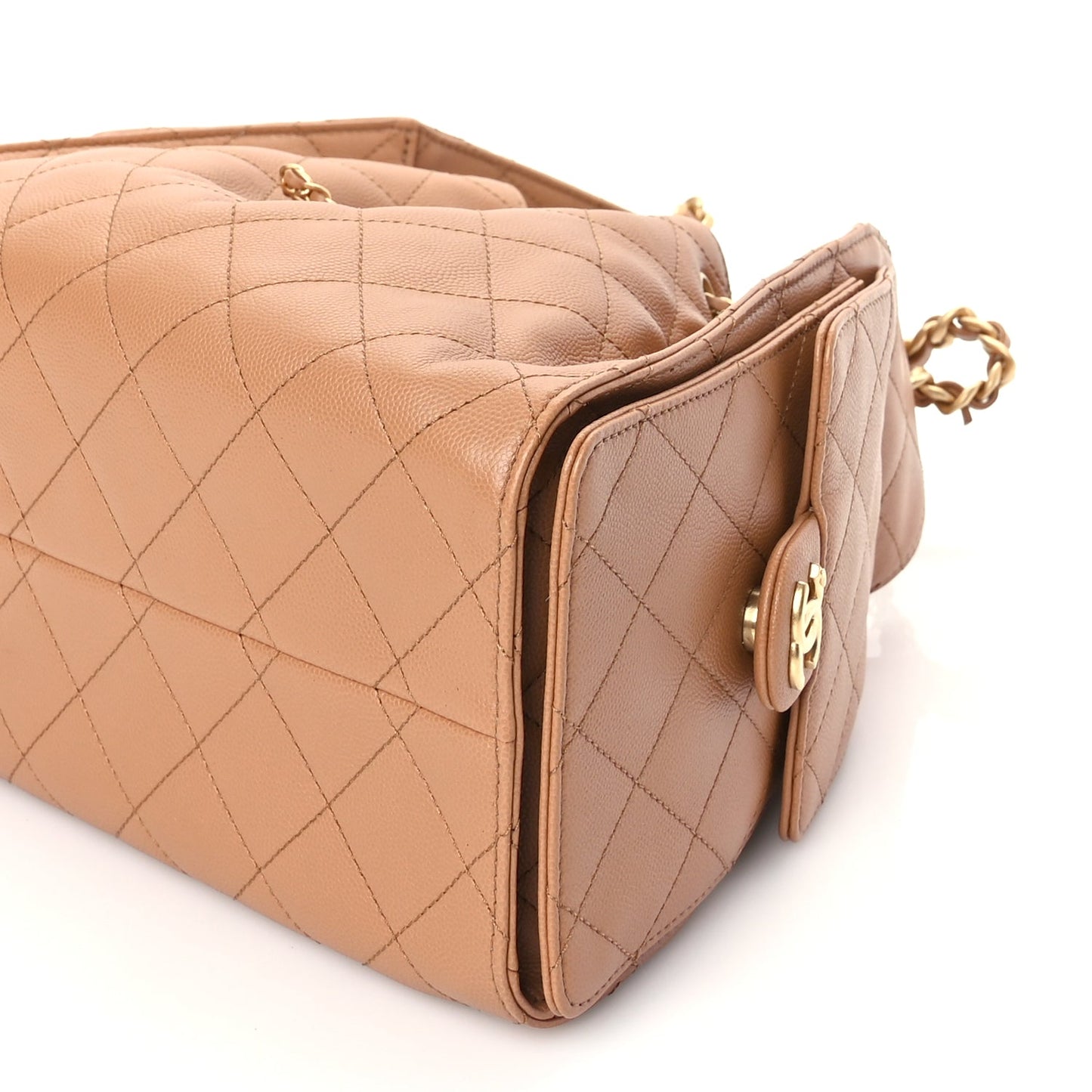 Chanel Caviar Quilted Small Chanel 25 Handbag Brown
