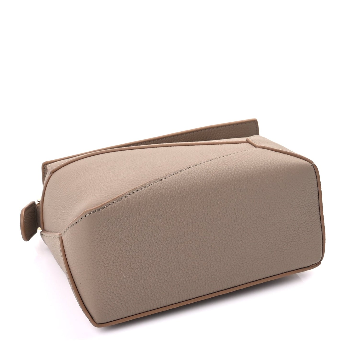 Loewe Calfskin Mini Puzzle Bag  Sand
