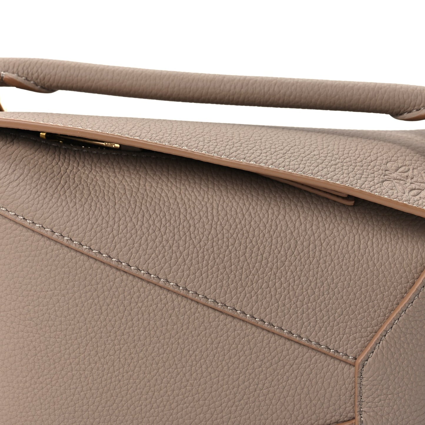 Loewe Calfskin Mini Puzzle Bag  Sand