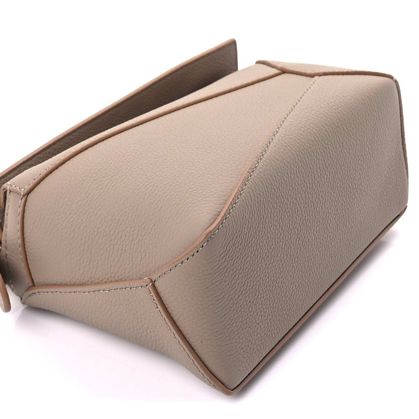 Loewe Calfskin Mini Puzzle Bag  Sand