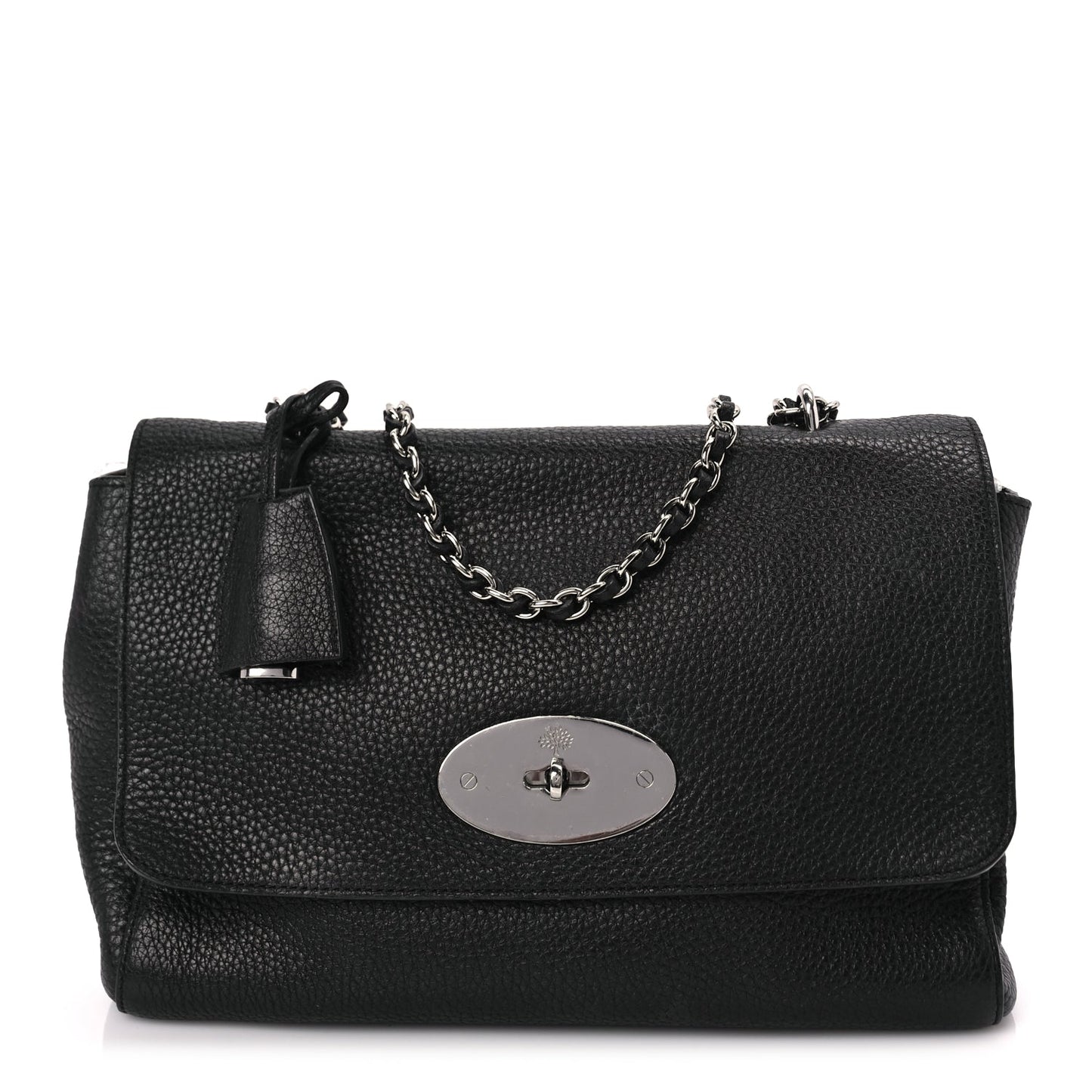 Mulberry Small Classic Grain Calfskin Medium Lily Black
