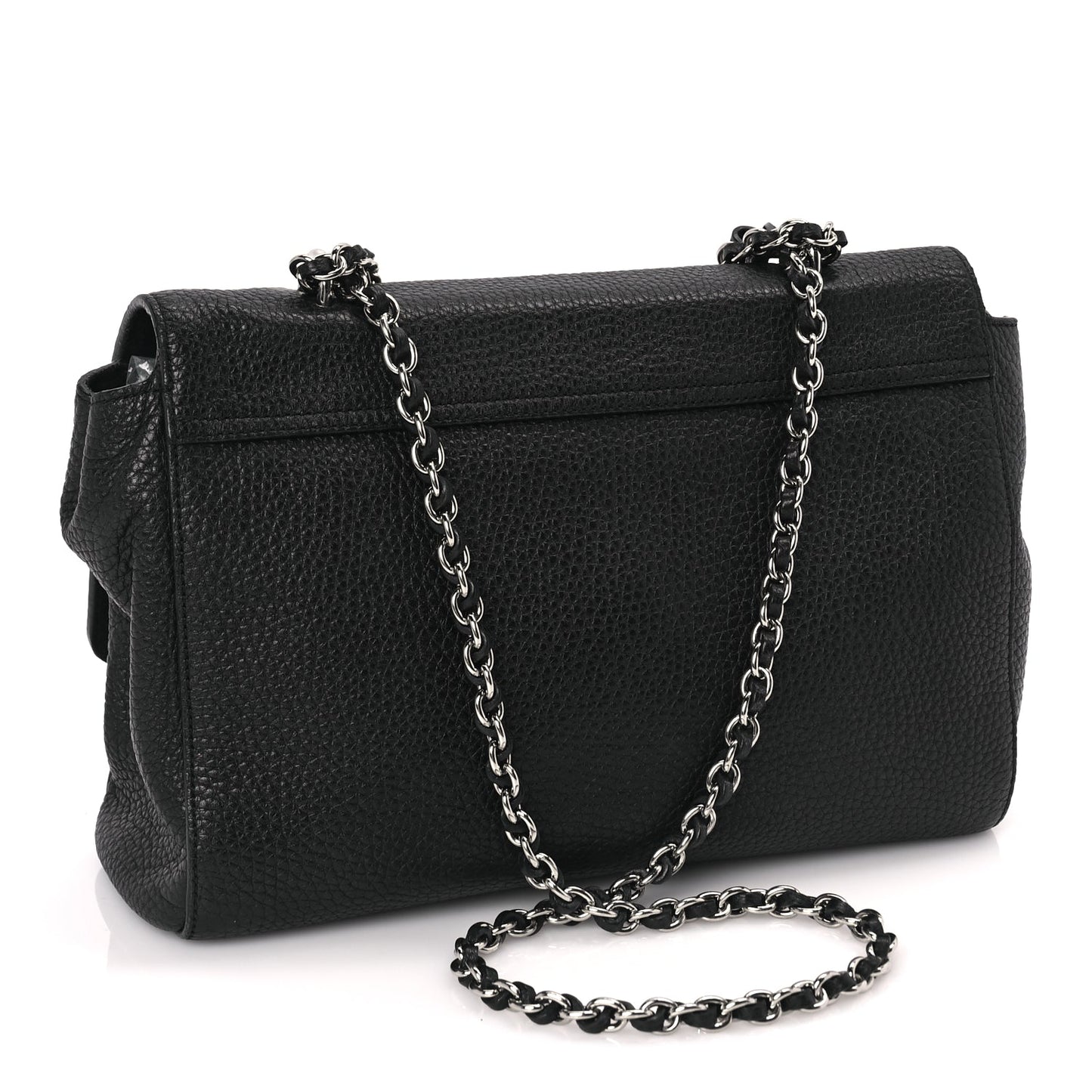 Mulberry Small Classic Grain Calfskin Medium Lily Black