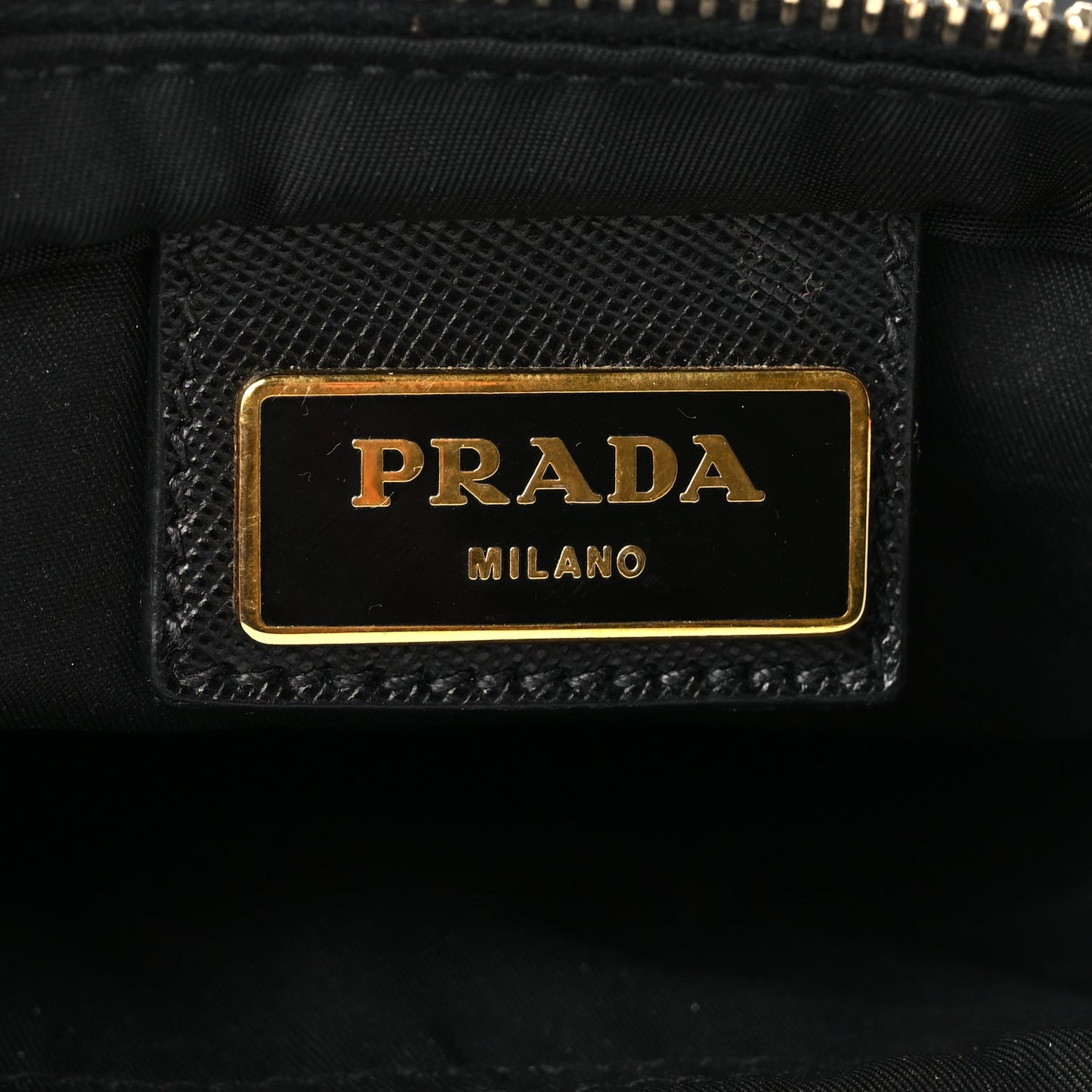 Prada Nylon Vela Flat Messenger Bag Black