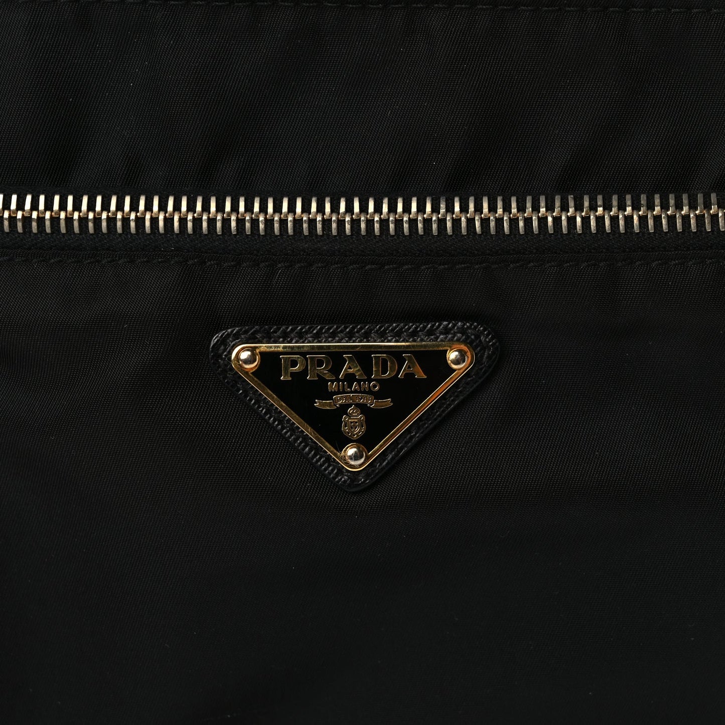 Prada Nylon Vela Flat Messenger Bag Black
