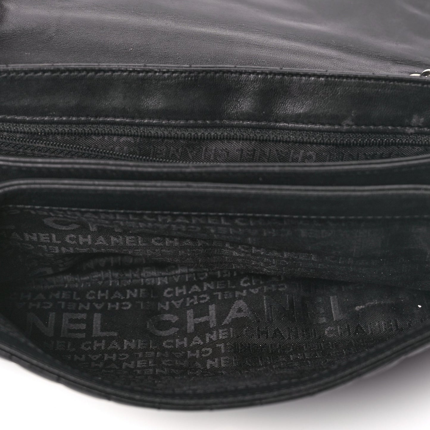 Chanel Lambskin Quilted Chocolate Bar Camellia No. 5 Flap Bag Black