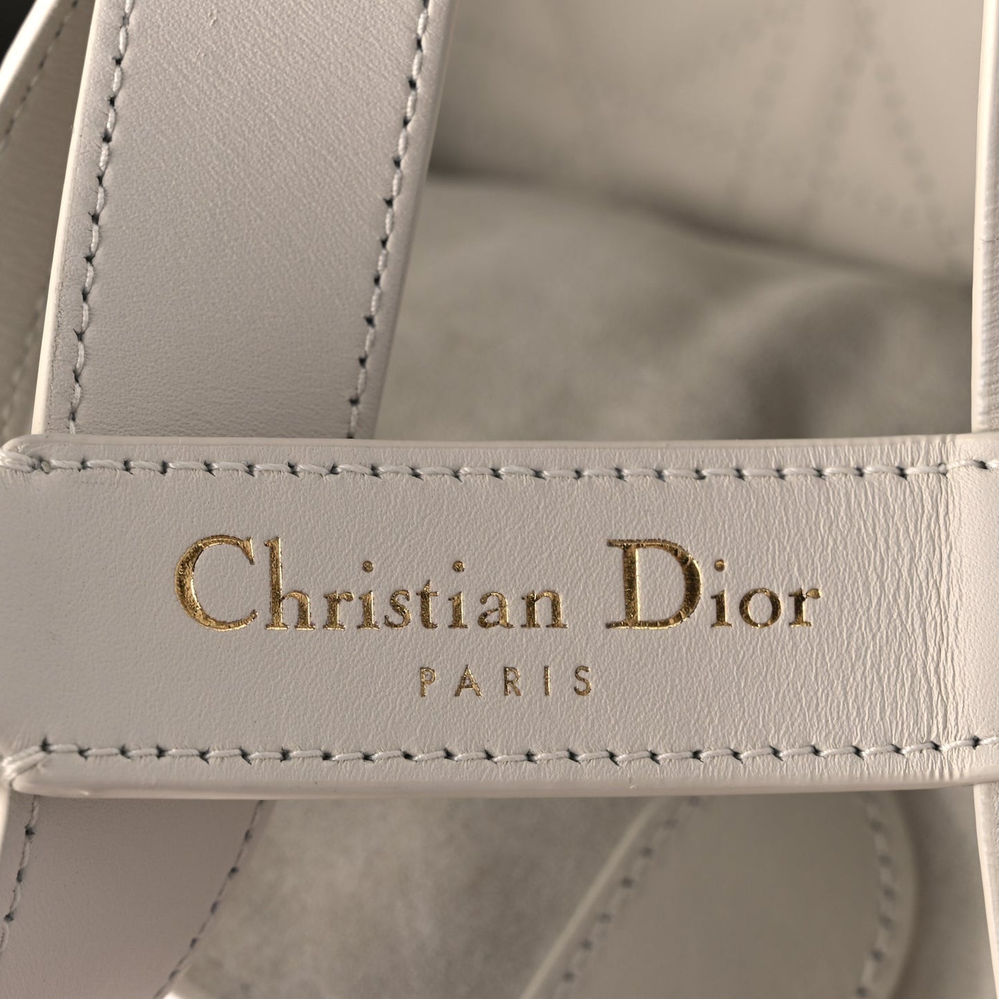 Christian Dior Calfskin Macrocannage Medium Toujours Latte