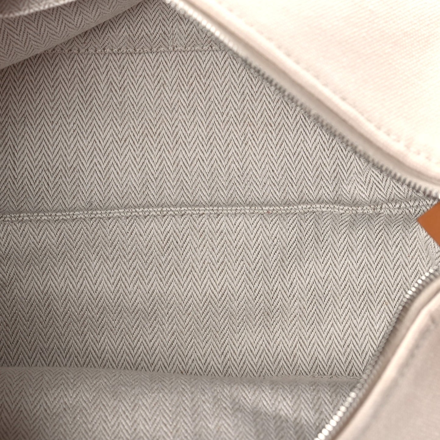 Hermes Canvas Bride-A-Brac Pouch Natural