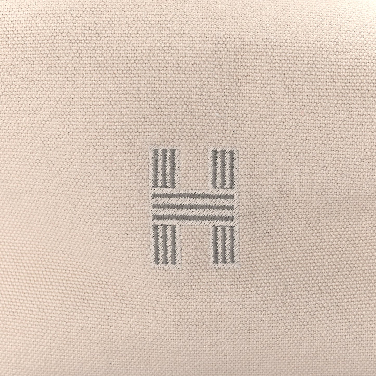 Hermes Canvas Bride-A-Brac Pouch Natural