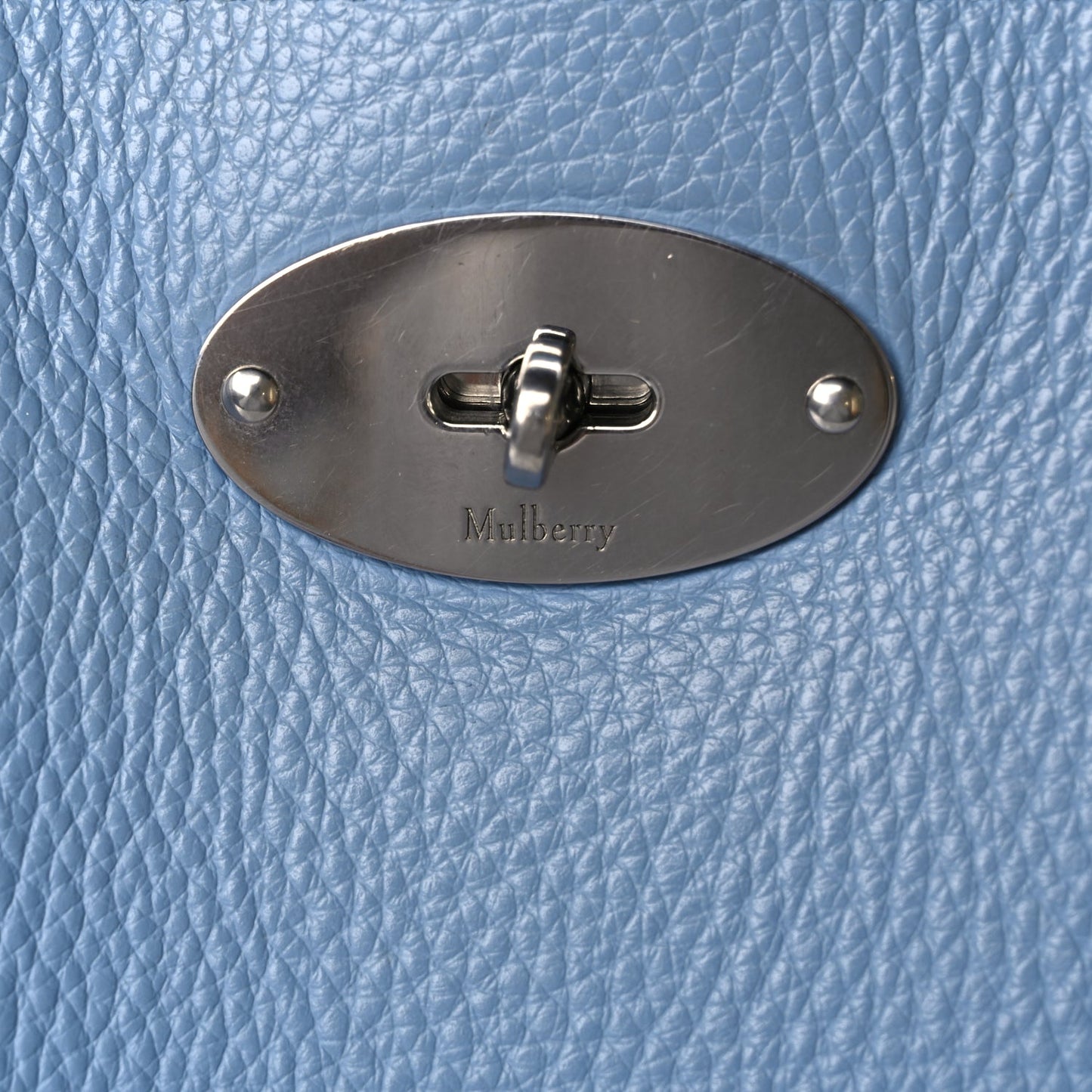 Mulberry Small Classic Grain Bayswater Tote Pale Slate