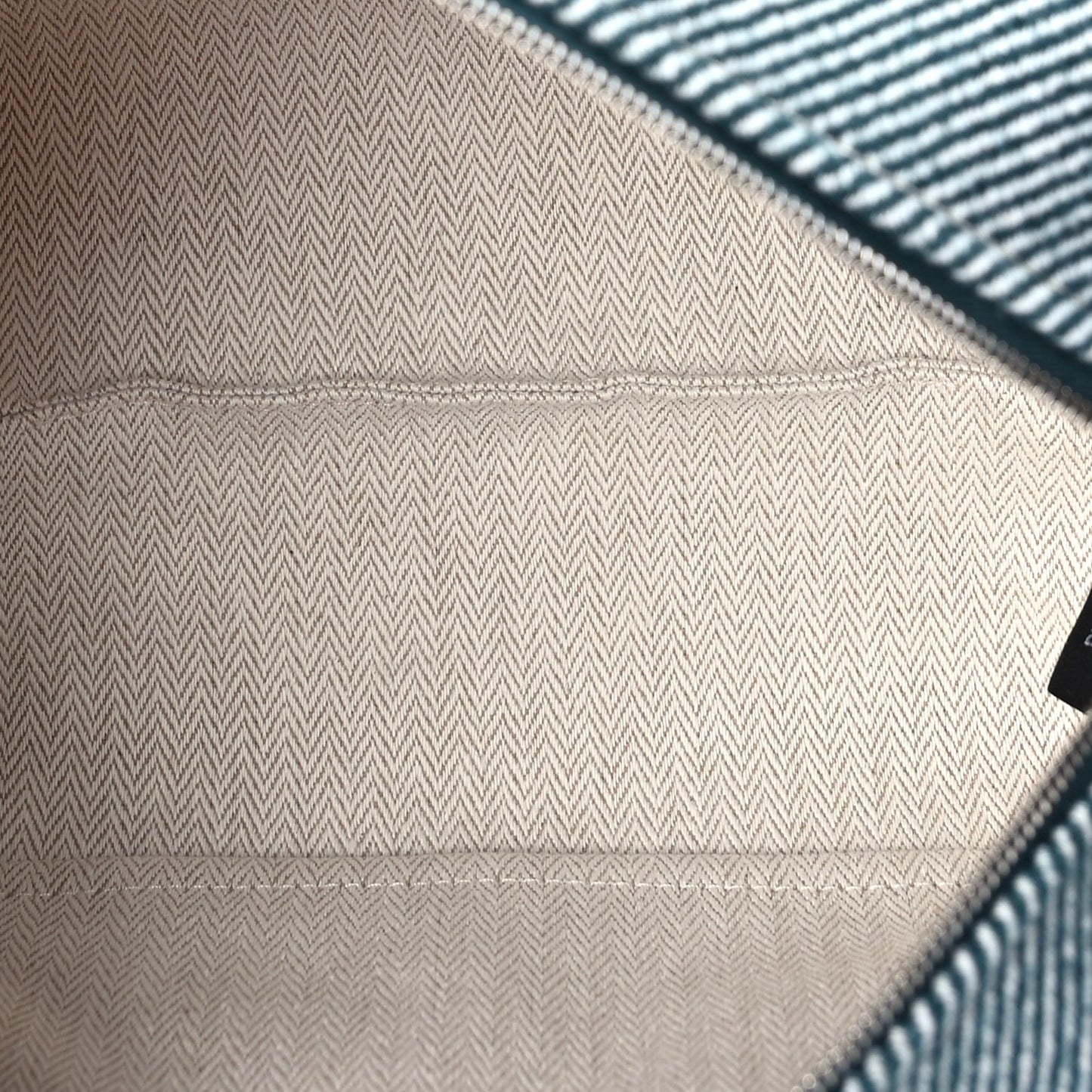 Hermes Merino Wool Small Au Carre Bride-A-Brac Pouch Vert Foret
