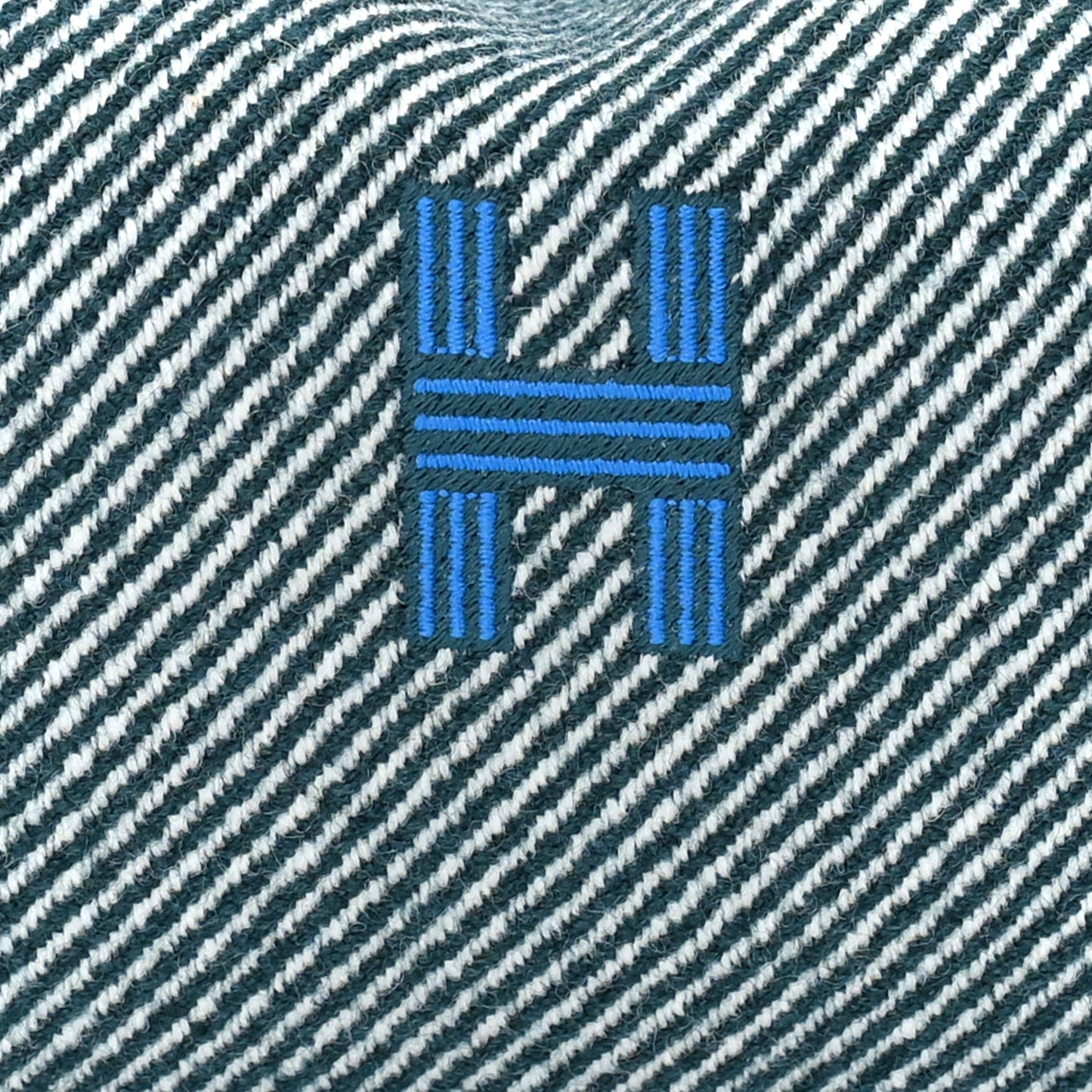 Hermes Merino Wool Small Au Carre Bride-A-Brac Pouch Vert Foret