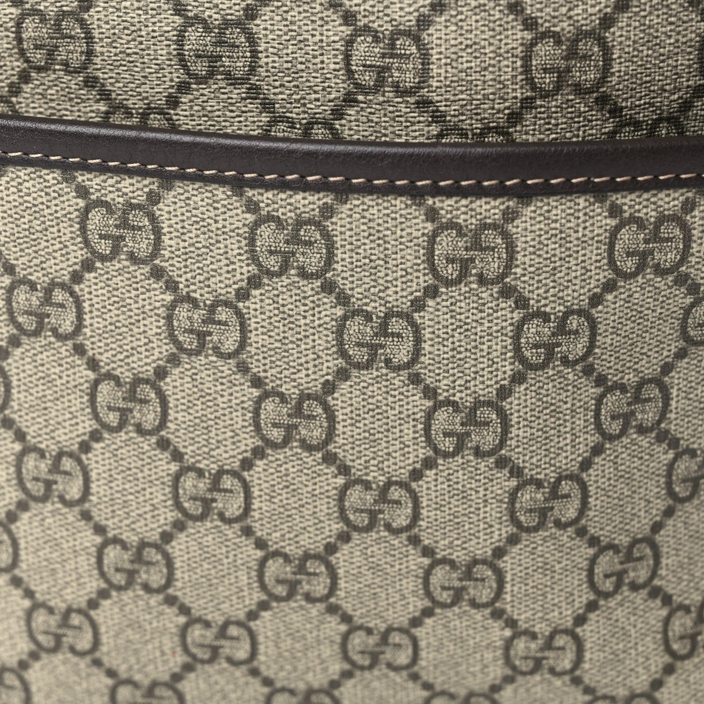 Gucci GG Supreme Monogram Margaux Calfskin Childrens Day Backpack Beige Ebony Cocoa Dark Chocolate