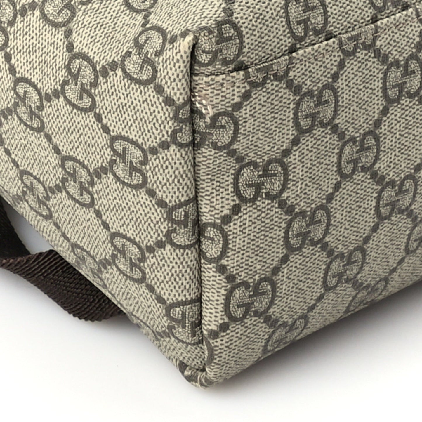 Gucci GG Supreme Monogram Margaux Calfskin Childrens Day Backpack Beige Ebony Cocoa Dark Chocolate