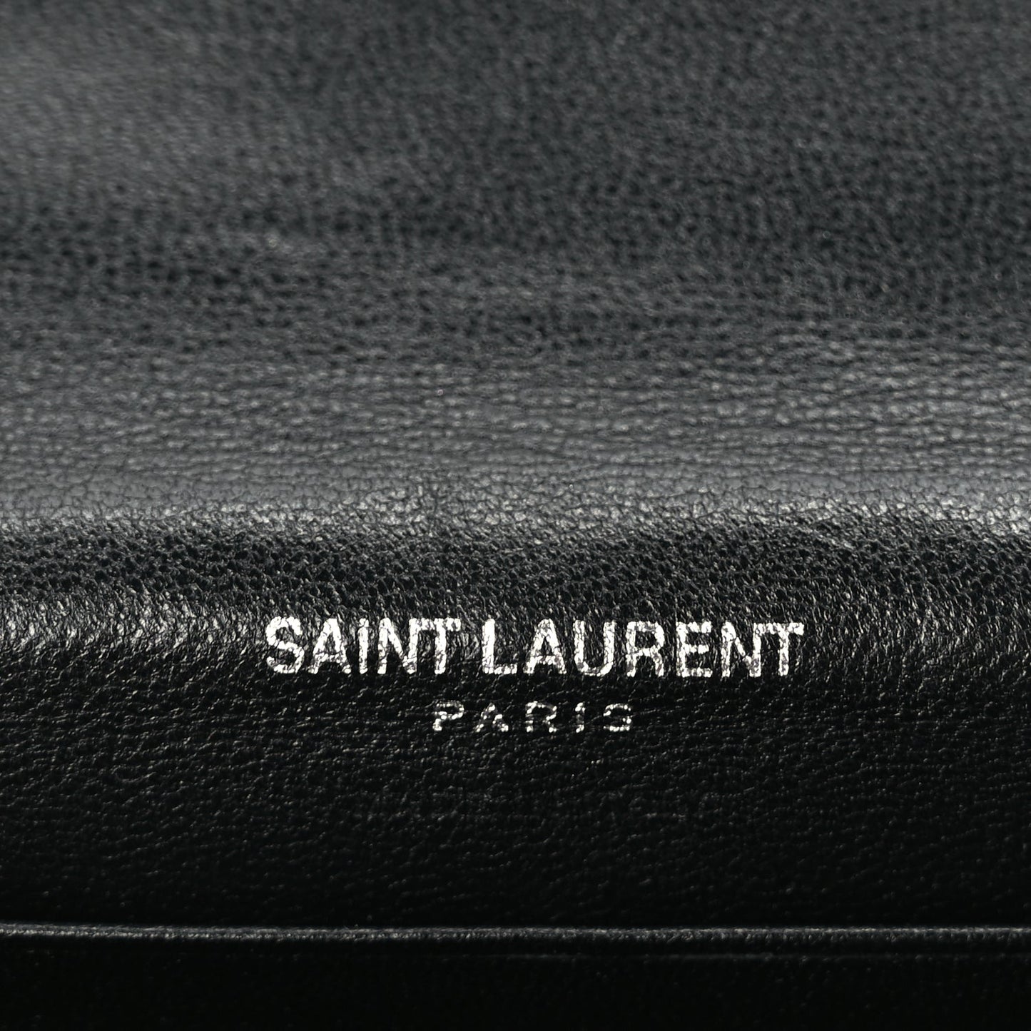 Saint Laurent Lambskin Y Quilted Monogram Small Loulou Envelope Wallet Black