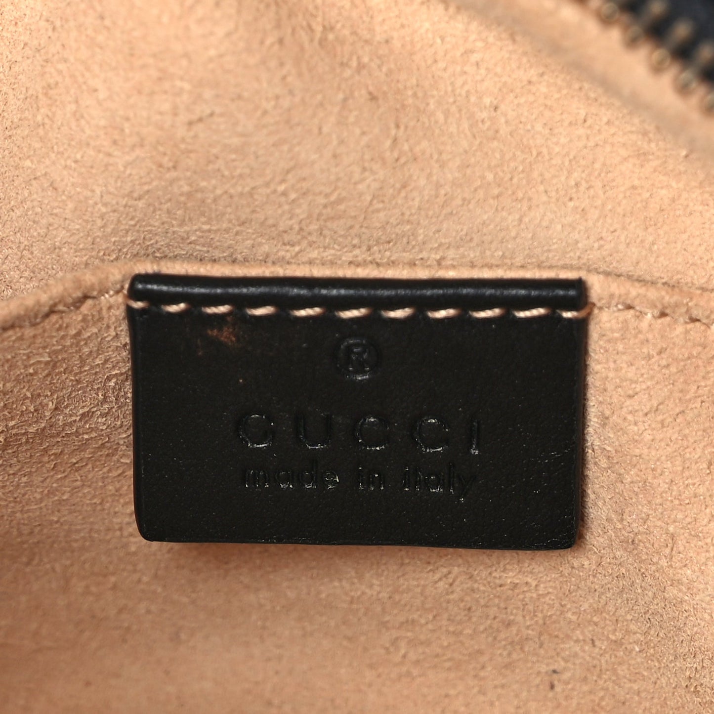 Gucci Calfskin Matelasse Mini GG Marmont Chain Shoulder Bag Black