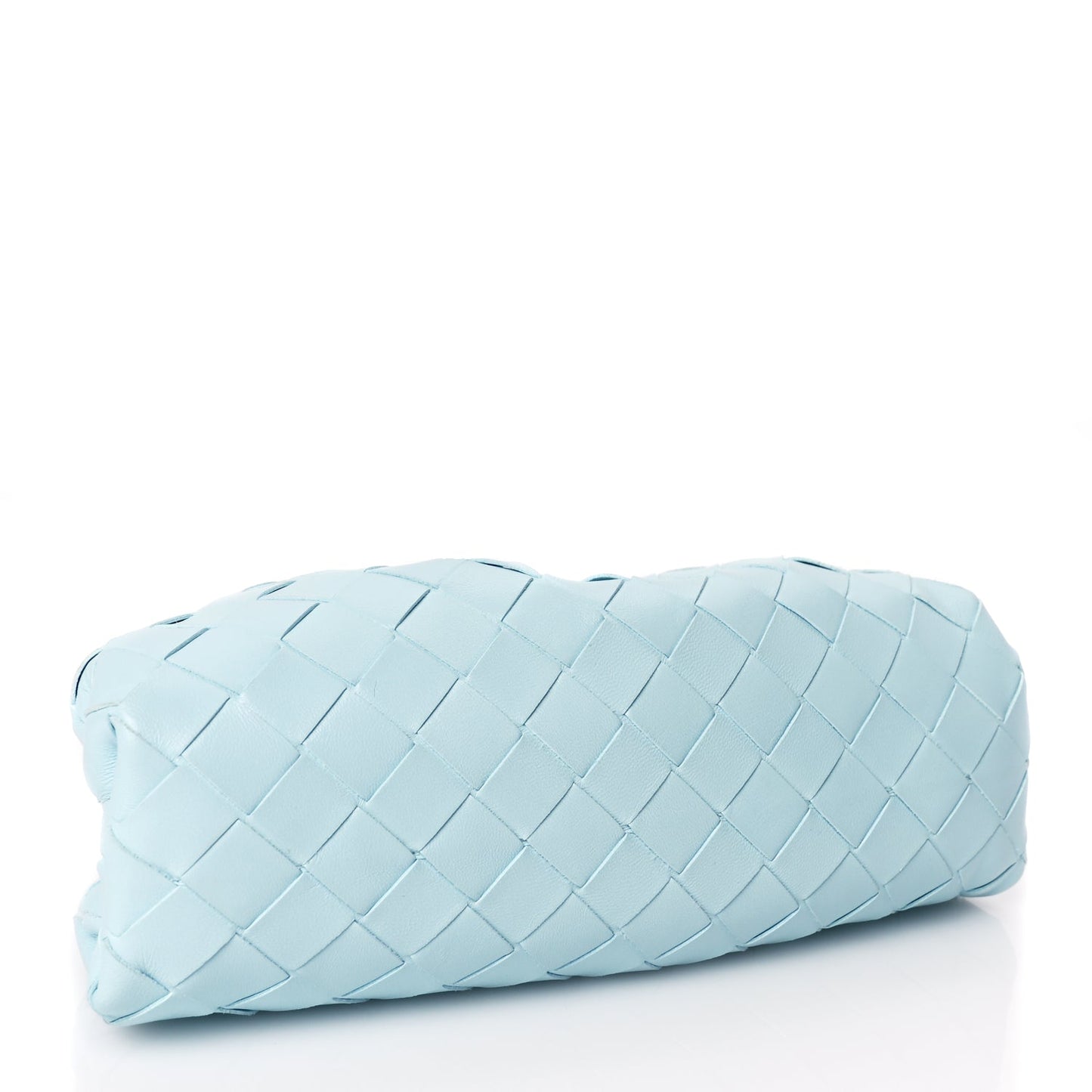 Bottega Veneta Nappa Intrecciato The Mini Pouch Pale Blue