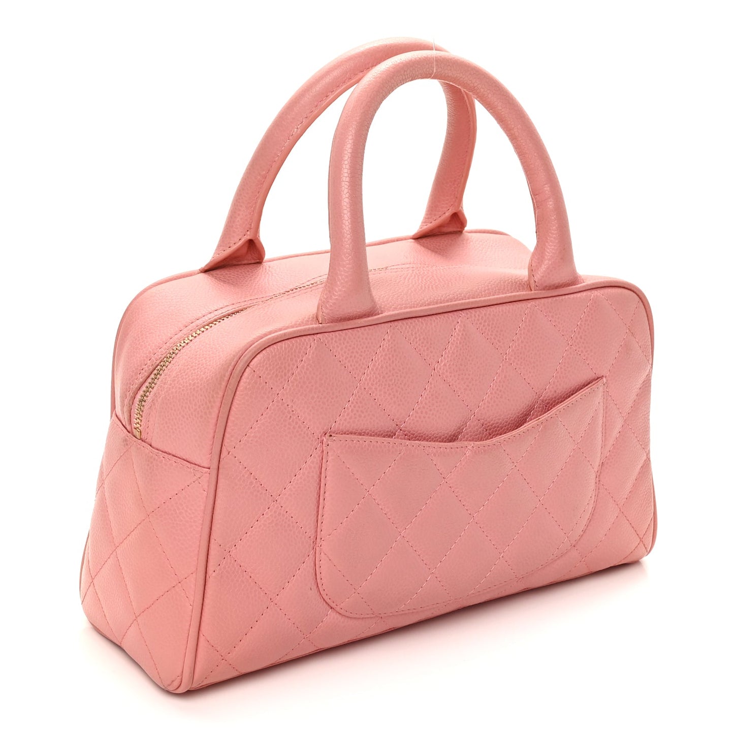 Chanel Caviar Quilted Small Bowler Pink