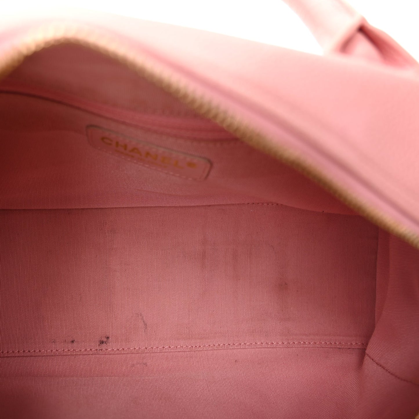 Chanel Caviar Quilted Small Bowler Pink