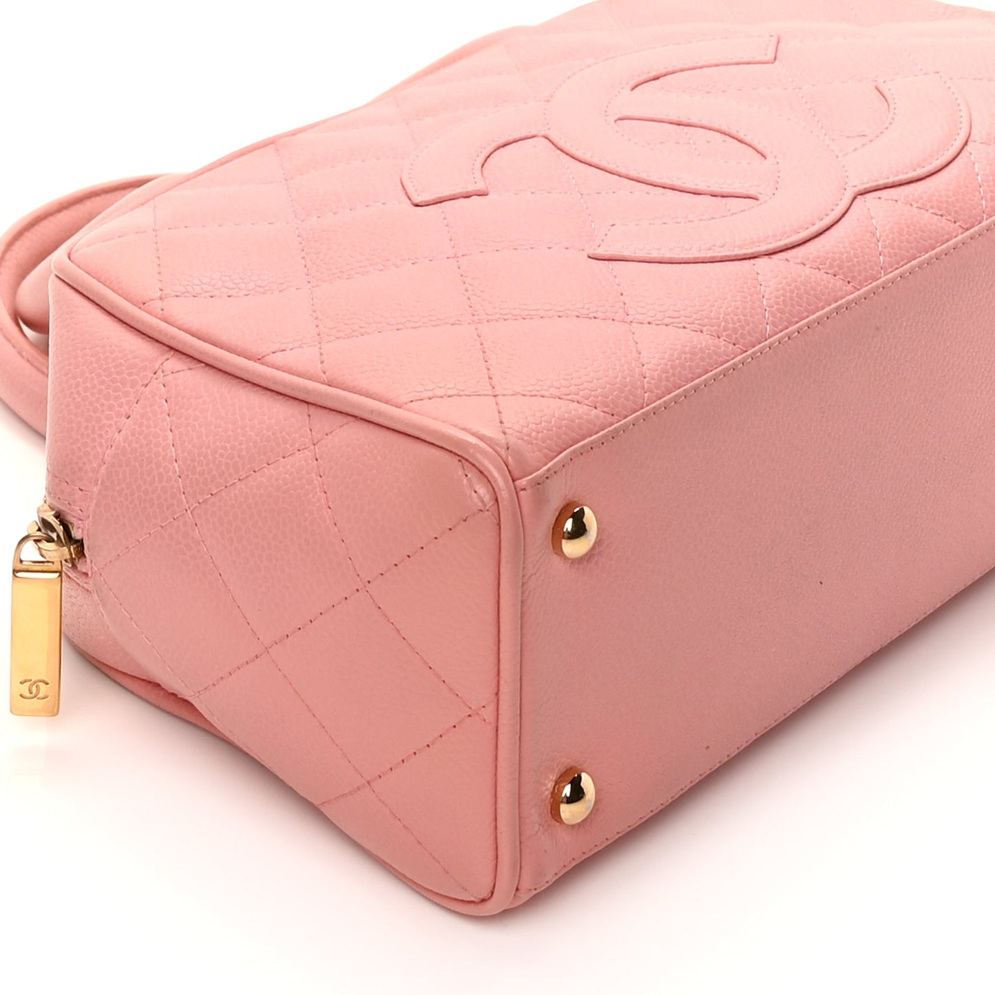 Chanel Caviar Quilted Small Bowler Pink