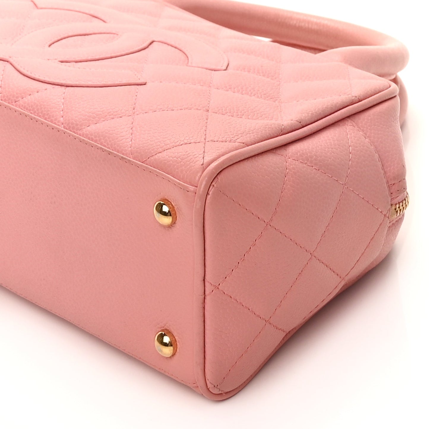 Chanel Caviar Quilted Small Bowler Pink