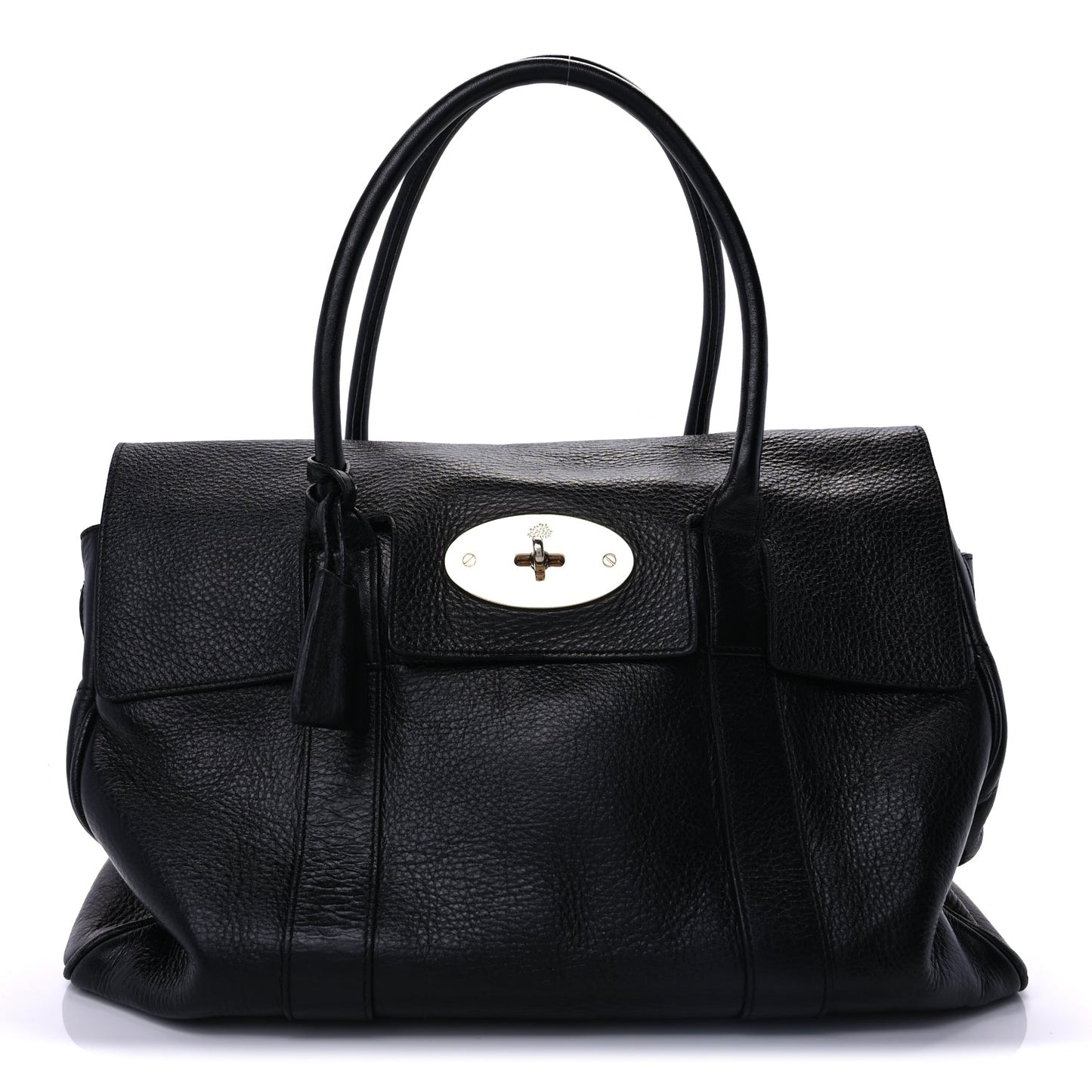 Mulberry Natural Vegetable Tanned Bayswater  Black