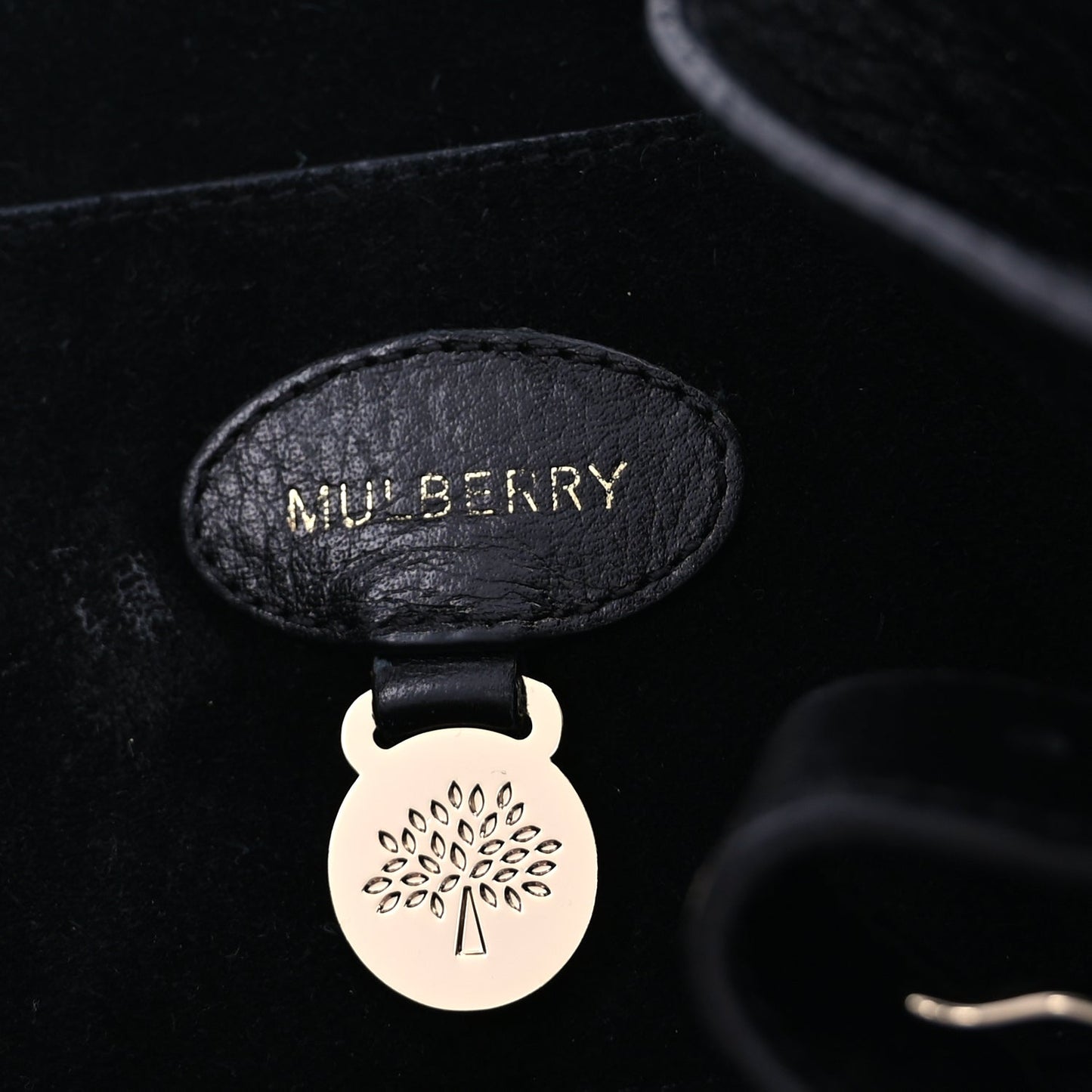 Mulberry Natural Vegetable Tanned Bayswater  Black