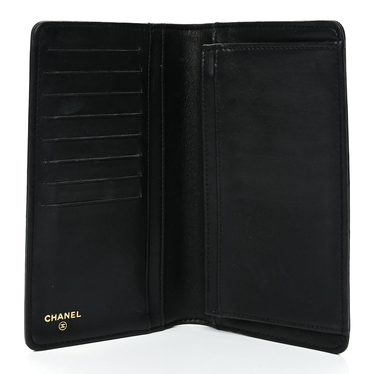 Chanel Lambskin Quilted Boy Yen Wallet Black