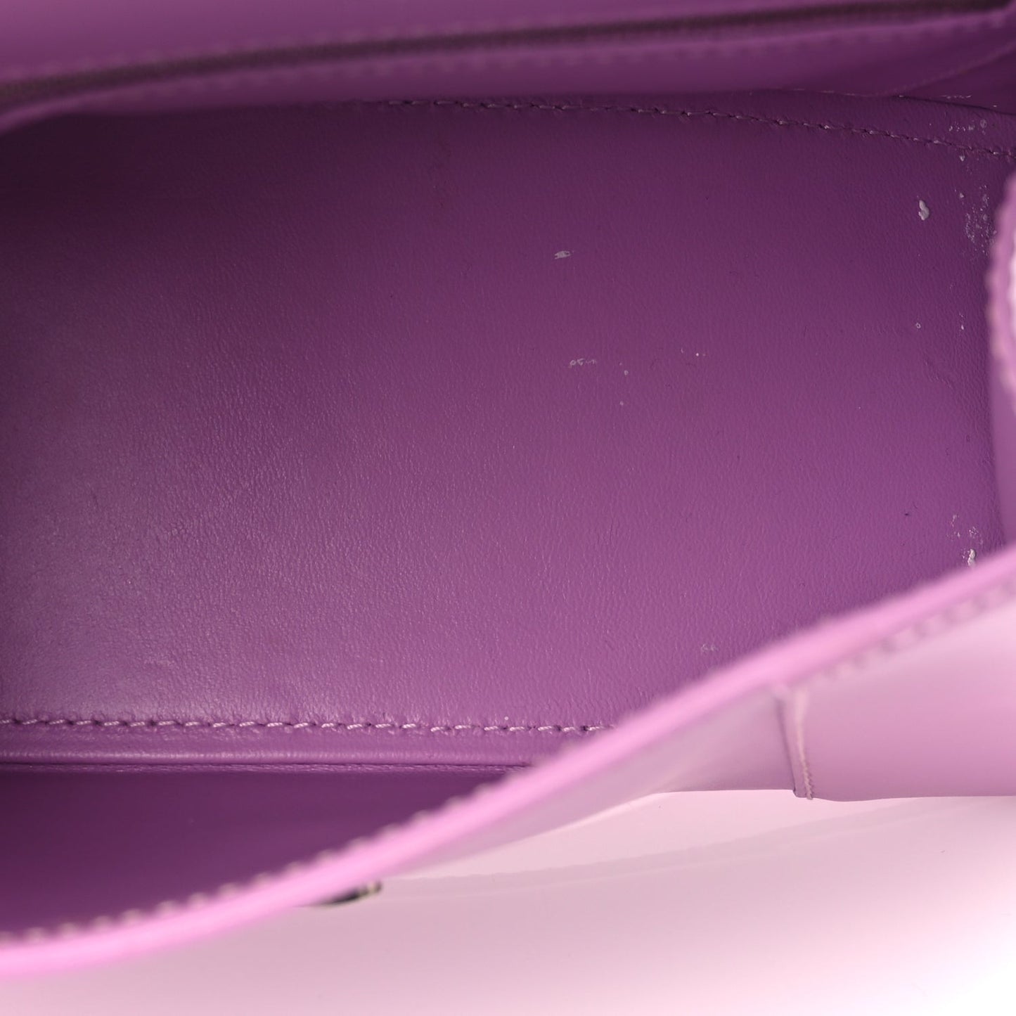 Balenciaga Shiny Box Calfskin Tonal B Small Hourglass Top Handle Bag Lilac