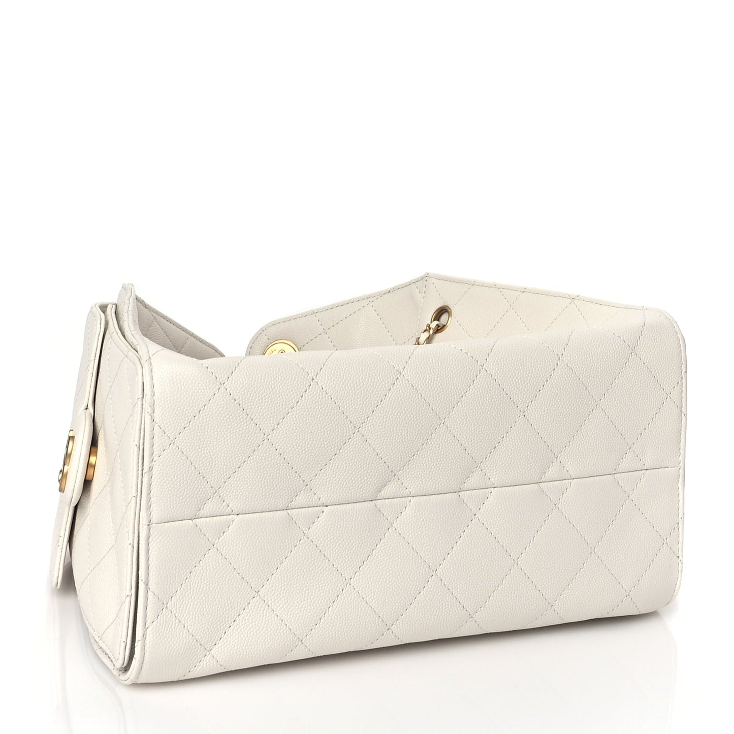 Chanel Caviar Quilted Small Chanel 25 Handbag White
