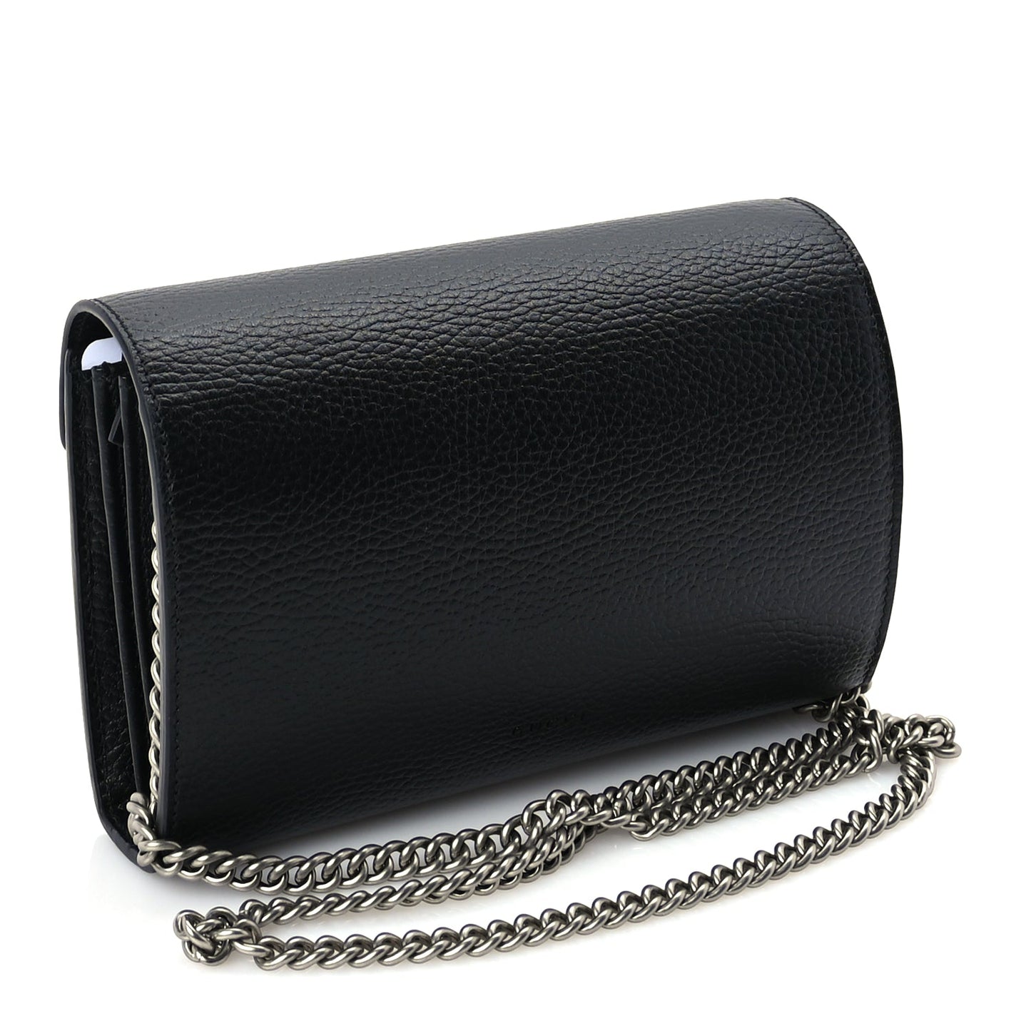 Gucci Calfskin Mini Dionysus Chain Wallet Black