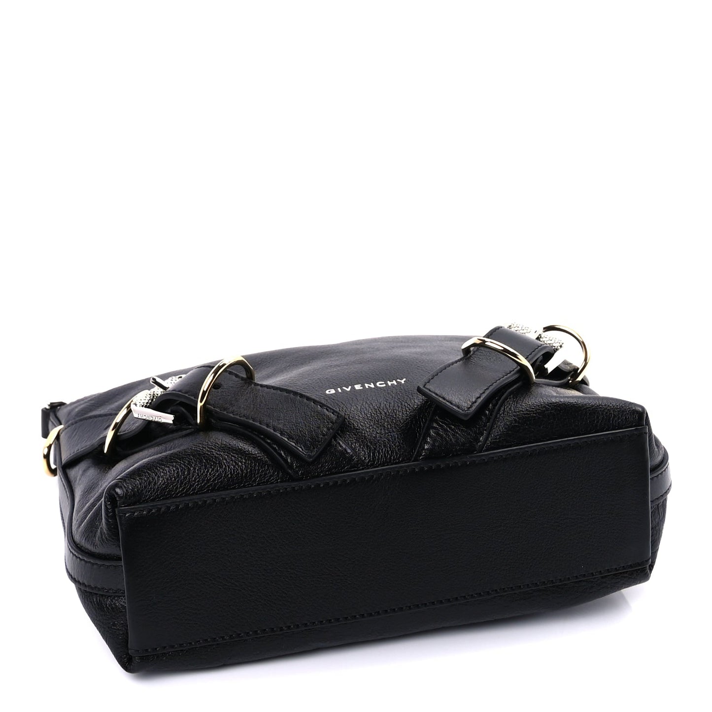 Givenchy Crinkled Calfskin Small Voyou Bag Black