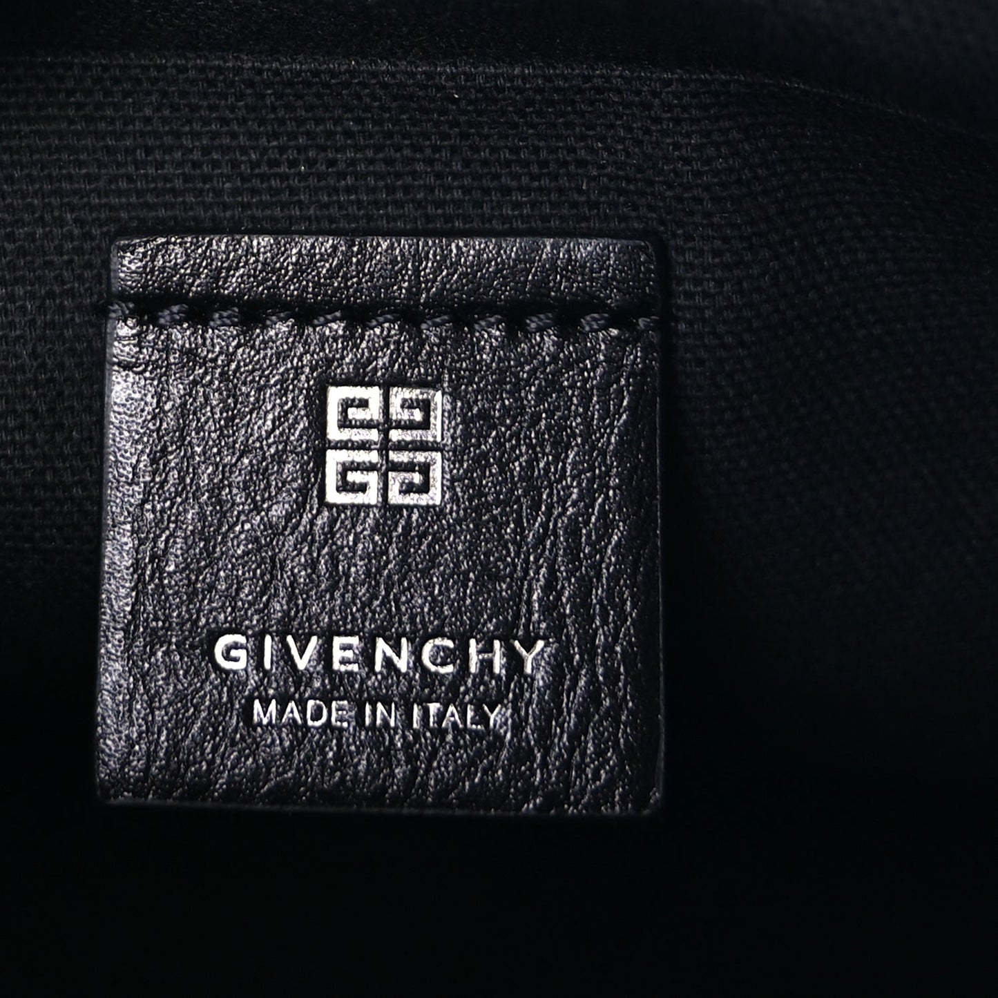 Givenchy Crinkled Calfskin Small Voyou Bag Black