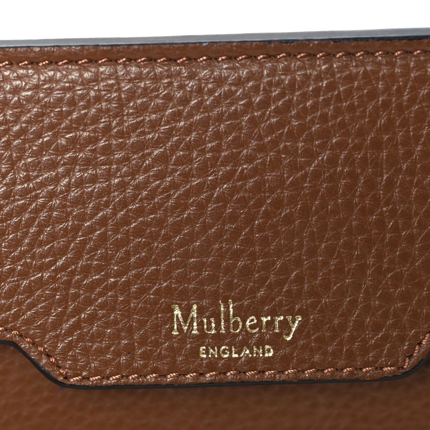 Mulberry Small Classic Grain Bayswater Tote Oak Oxford Blue