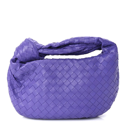 Bottega Veneta Nappa Intrecciato Teen Jodie Hobo Purple