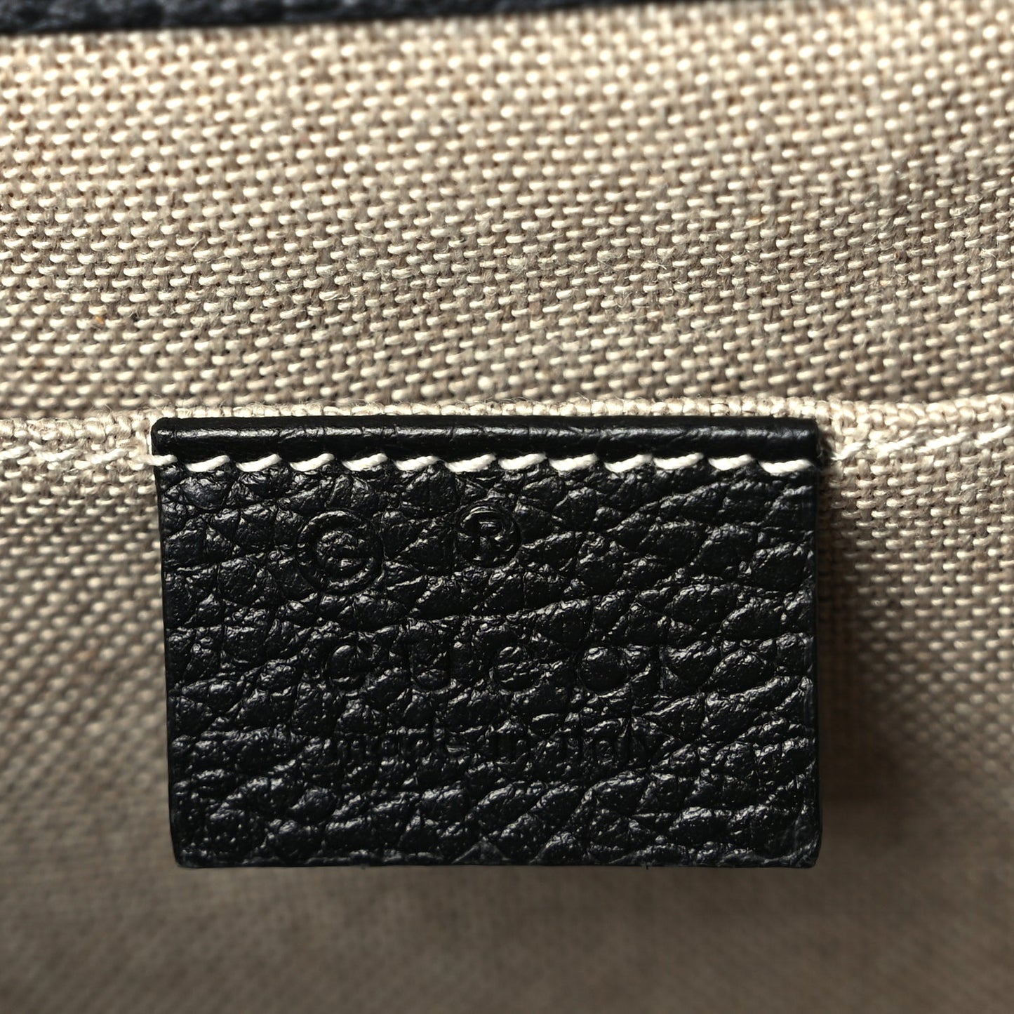 Gucci Dollar Calfskin Small Interlocking G Shoulder Bag Black