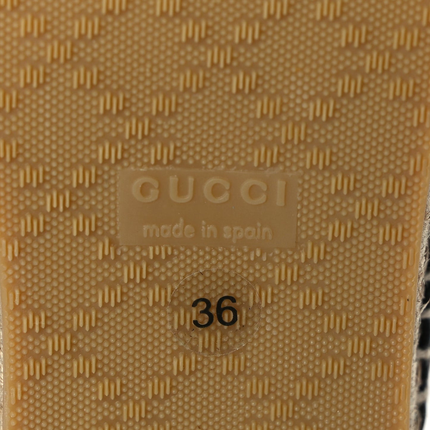 Gucci Microguccissima Signature Espadrilles 36 Black