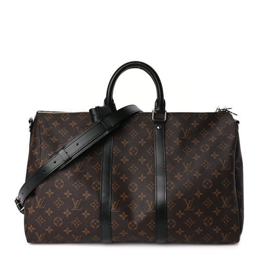 Louis Vuitton Monogram Macassar Keepall Bandouliere 45