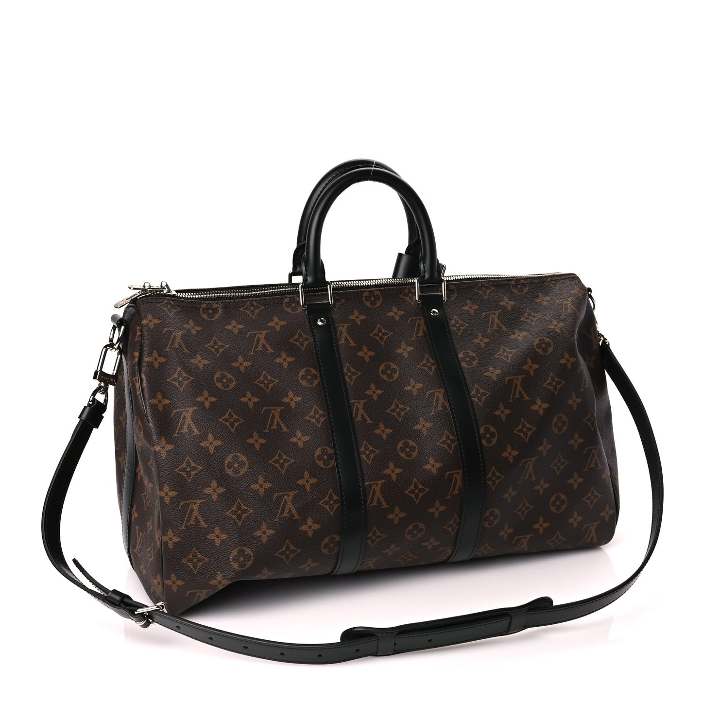 Louis Vuitton Monogram Macassar Keepall Bandouliere 45