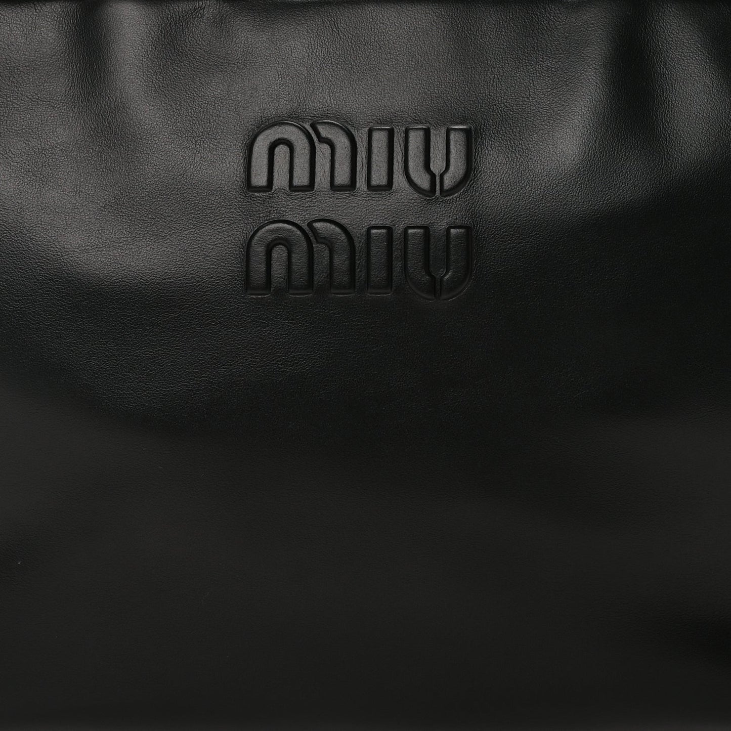Miu Miu Soft Calf Softy Large Beau Top Handle Bag Black