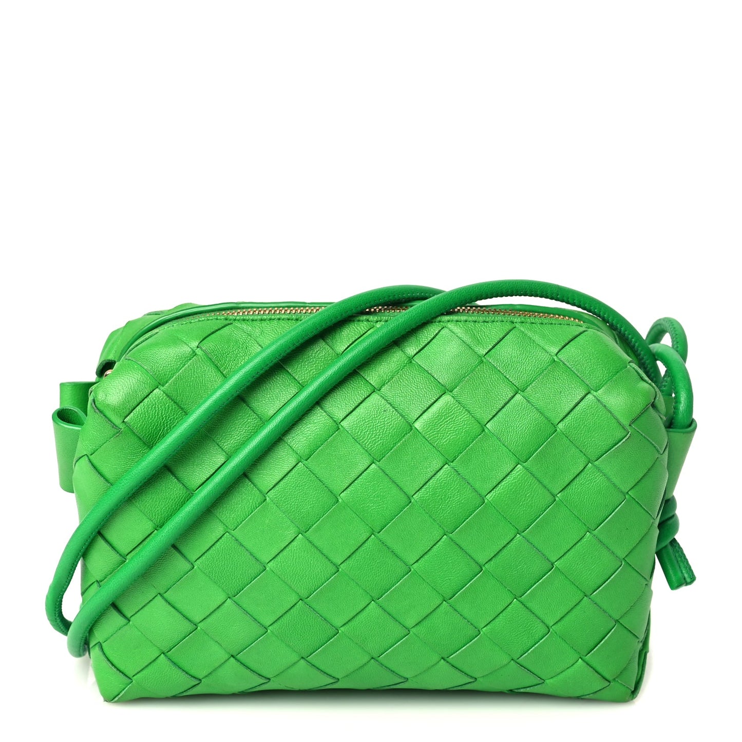 Bottega Veneta Nappa Intrecciato Mini Loop Camera Bag Parakeet