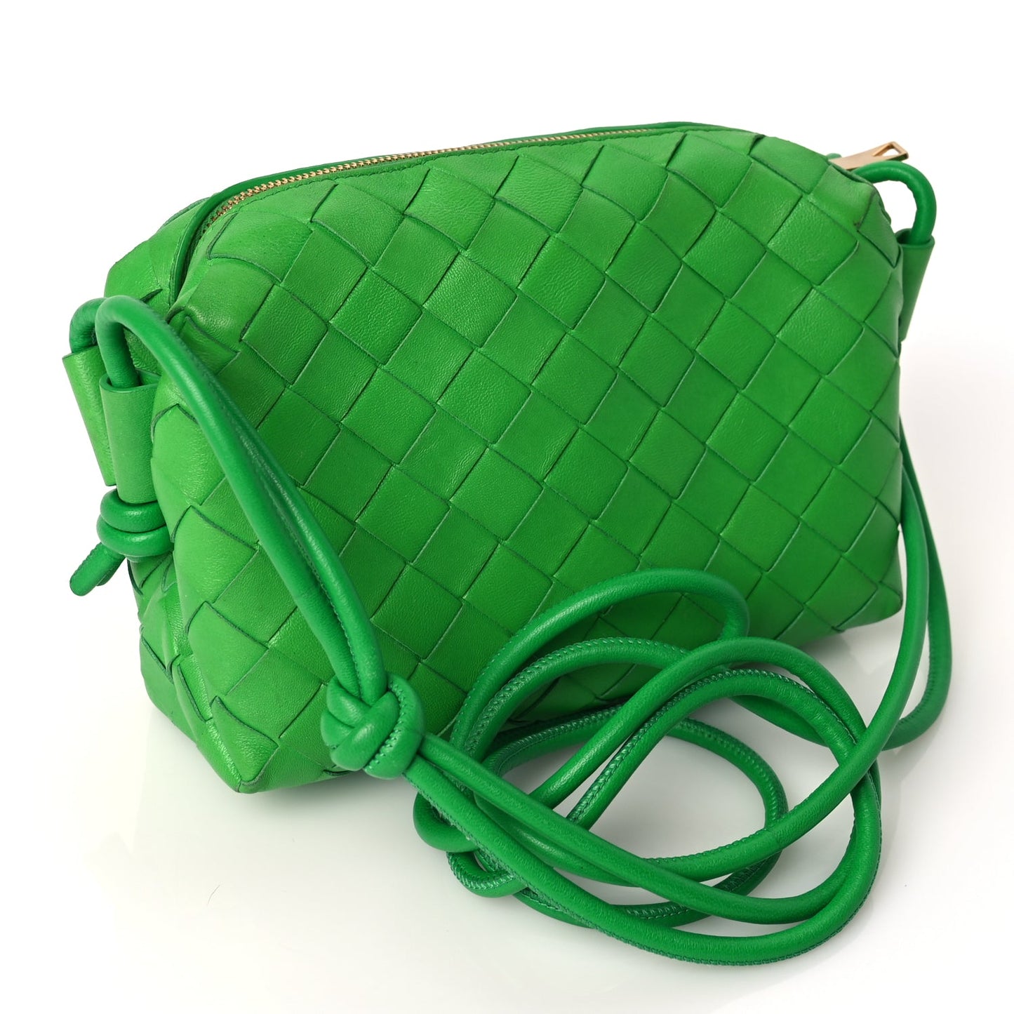 Bottega Veneta Nappa Intrecciato Mini Loop Camera Bag Parakeet