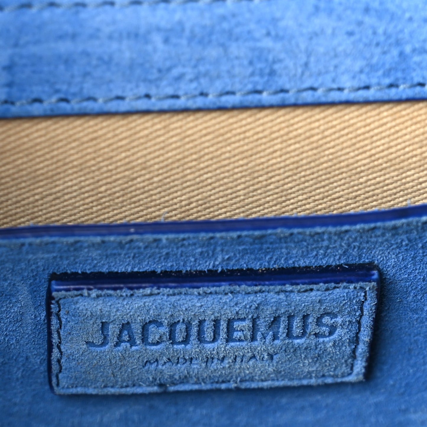 Jacquemus Nubuck Le Grand Bambino Blue