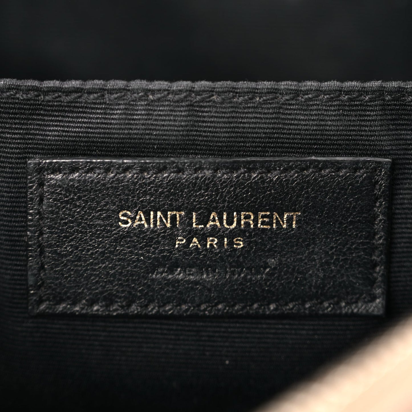 Saint Laurent Calfskin Matelasse Monogram Lou Camera Bag Dark Beige