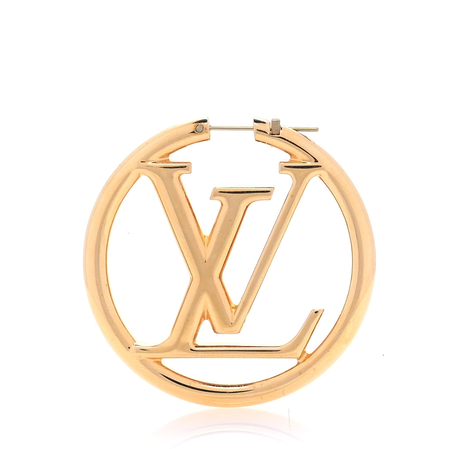 Louis Vuitton Metal Louise Hoop Earrings  Gold
