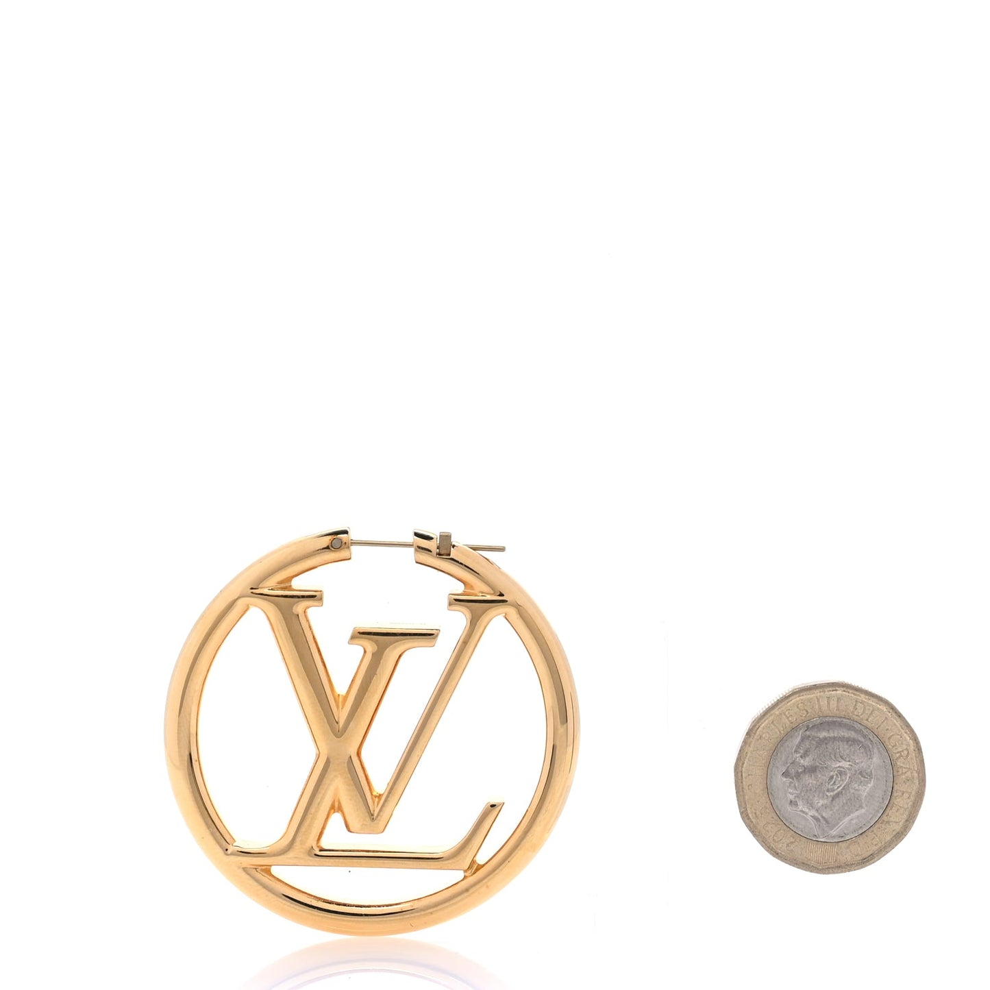 Louis Vuitton Metal Louise Hoop Earrings  Gold