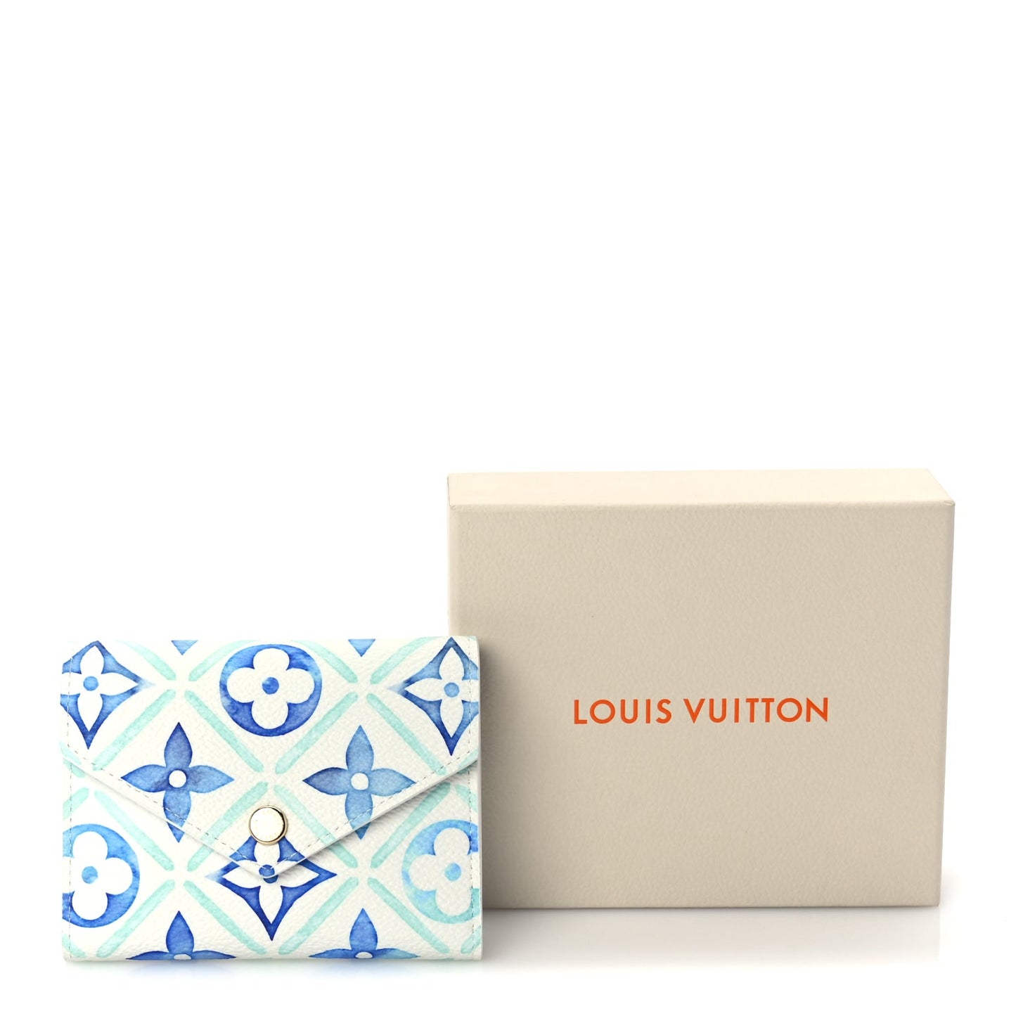 Louis Vuitton Monogram Tiles By The Pool Victorine Wallet Lagoon Blue